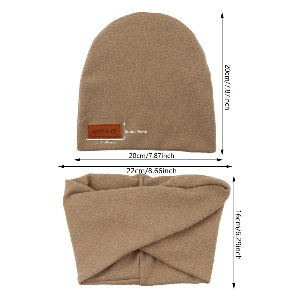 VitaHome™ CashmereKnit Baby Turban Hat & Scarf Set