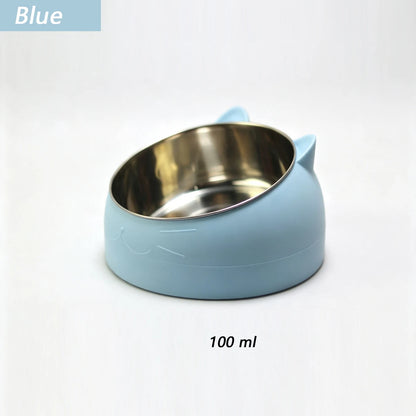 Stainless Steel Neck Guard Cat Bowl Pet Food Elevated Accessories Kitten Cats Articles Products Supplies Feeders Drinker Pets – Ansicht 8