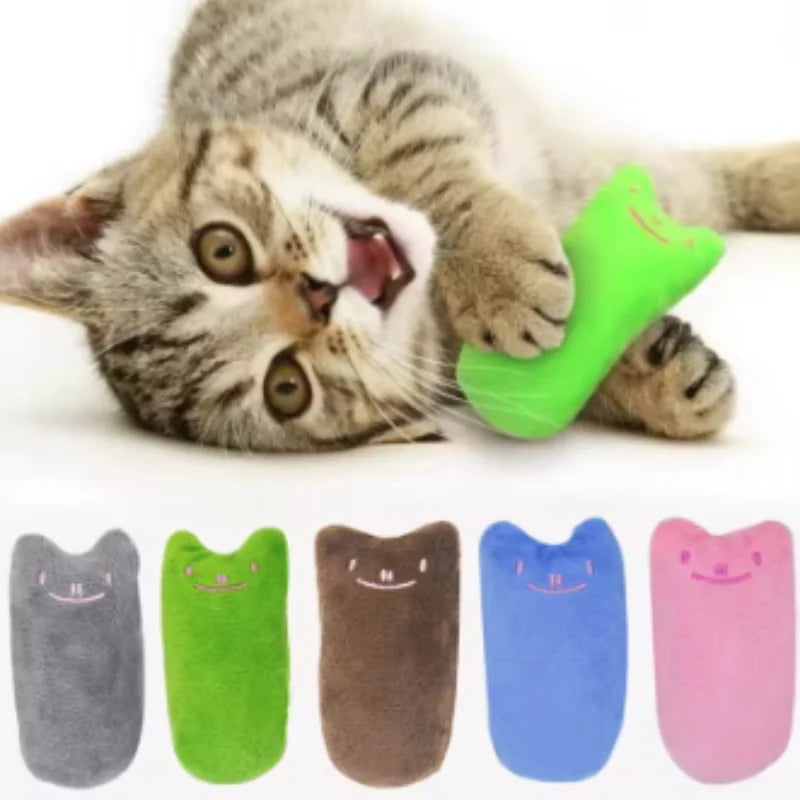 Teeth Grinding Catnip Toys Funny Interactive Plush Cat Toy Pet Kitten Chewing Vocal Toy Claws Thumb Bite Cat Mint For Cats – Ansicht 5