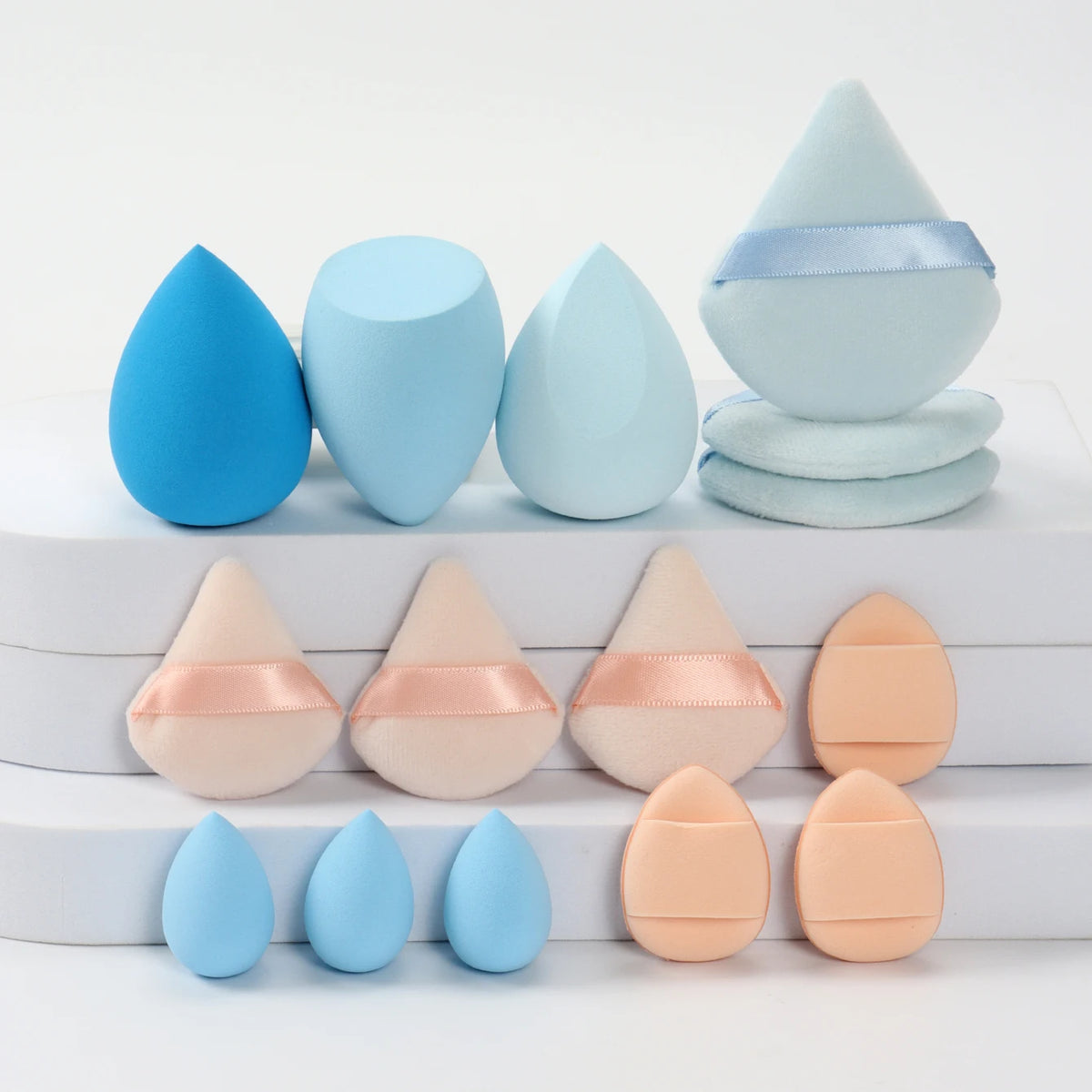 Vita 15-Piece Professional Makeup Sponge & Powder Puff Combo