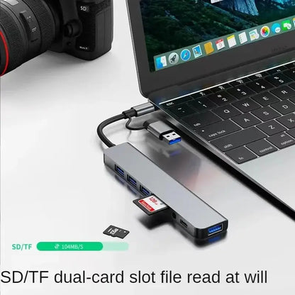 VitaHome™ Connect8 Pro 8-in-2 USB-C Hub & Docking Station