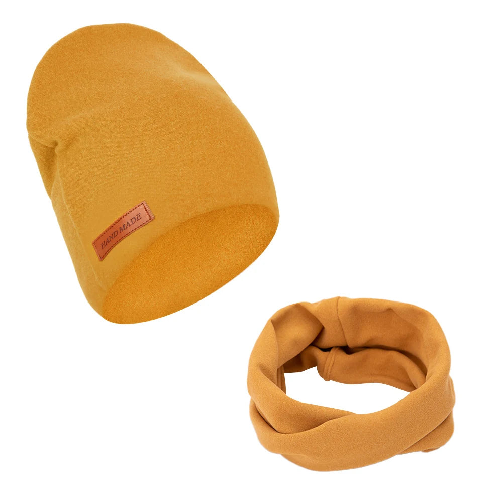 VitaHome™ CashmereKnit Baby Turban Hat & Scarf Set
