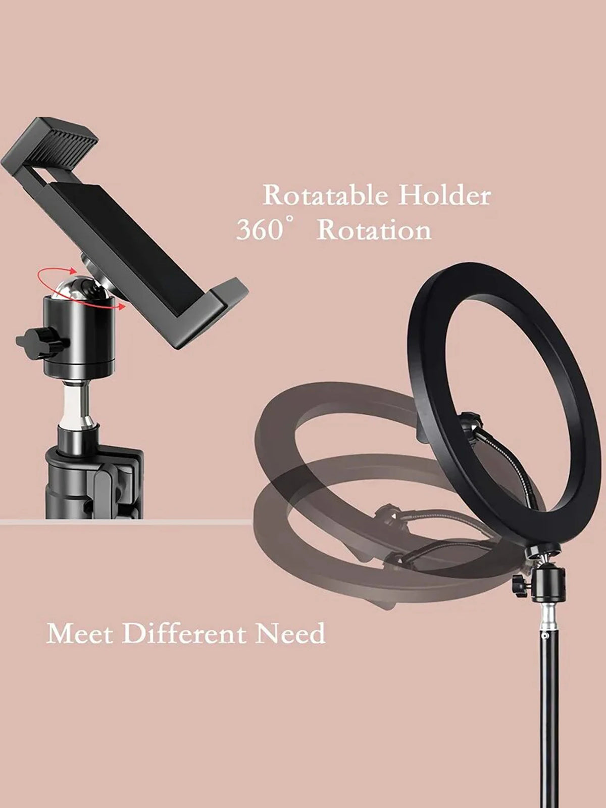 Ringlicht 26 cm mit Stativ – Ansicht 2