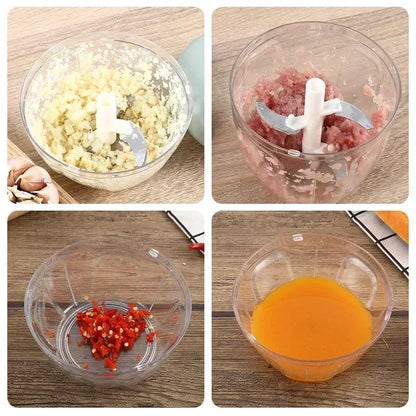 VitaHome™ ChopGlide Manual Pull-String Multi-Chopper & Garlic Grinder