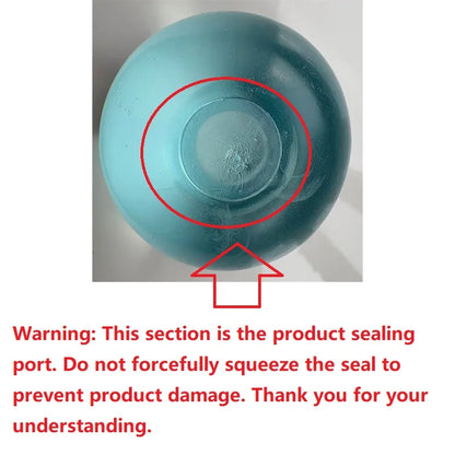 Vita Transparent Blue Maltose Slow-Rebound Anti-Stress Squishy Toy