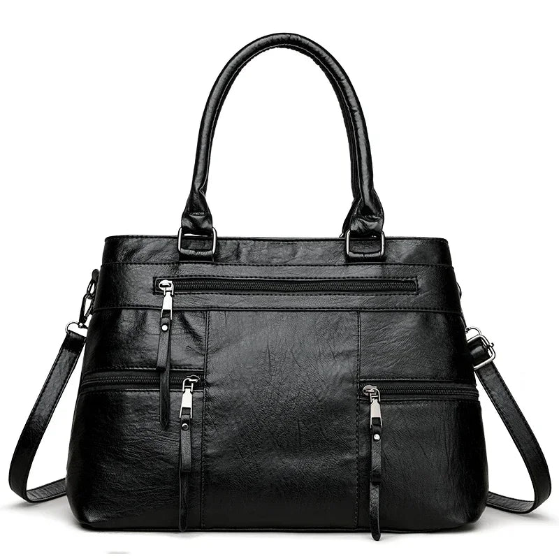 Handtasche aus Leder zum Umhängen – Ansicht 10