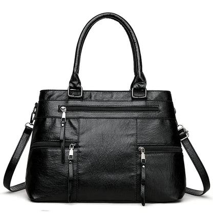 Handtasche aus Leder zum Umhängen – Ansicht 10