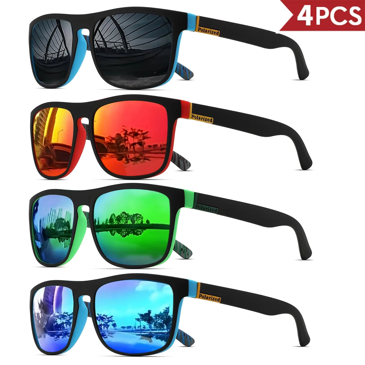 VitaCare™ ShadowShield Polarized Classic Square Sports Sunglasses