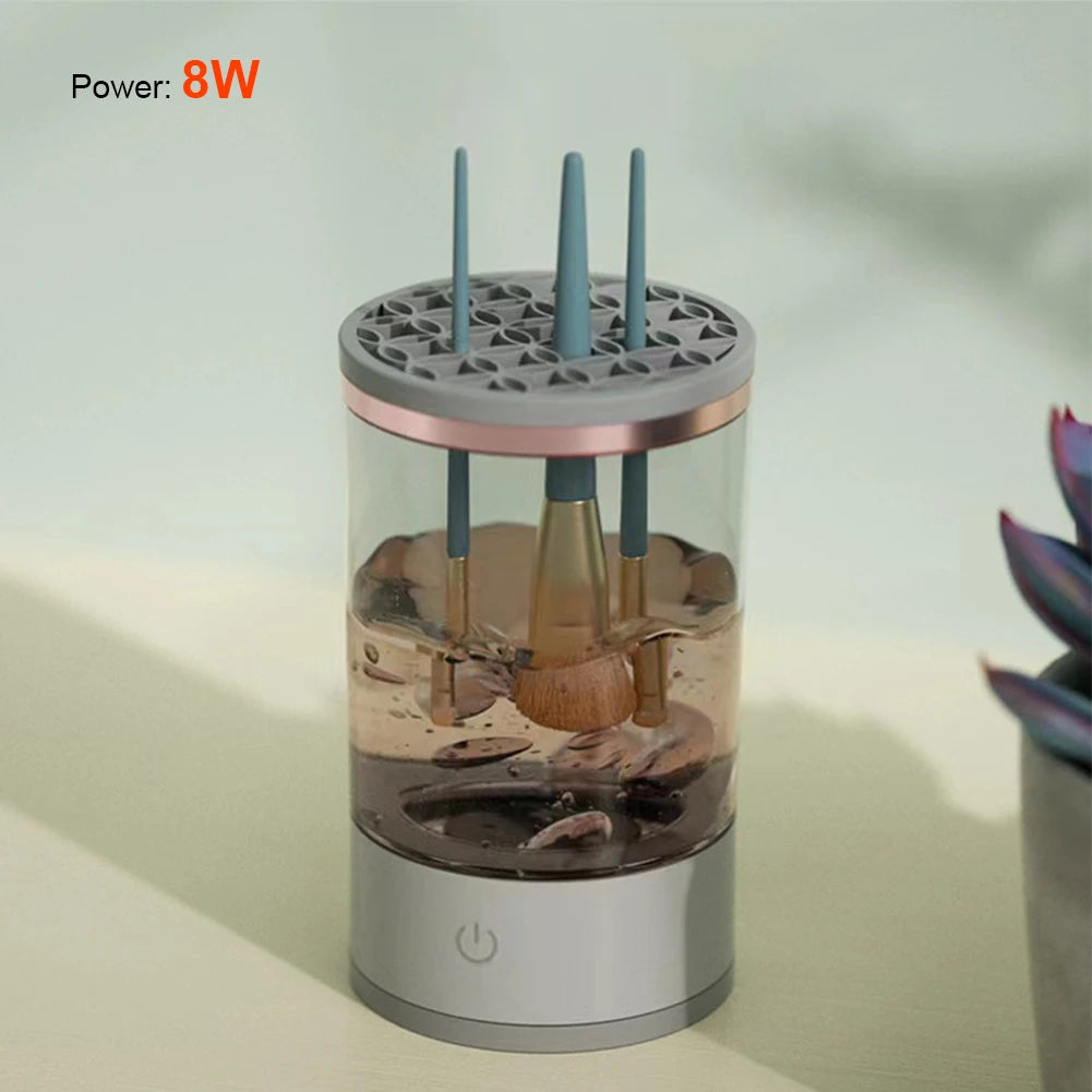 Pinselreiniger elektrisch mit USB und Staubschutz