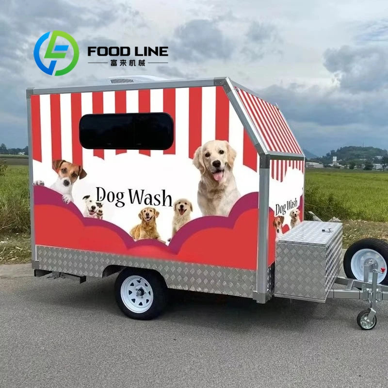 Hundesalon-Anhänger mit Wasch- und Trockenstation