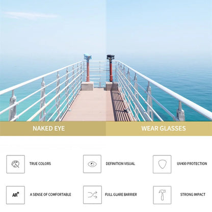 VitalLuxury™ B-Logo Big Frame Glasses