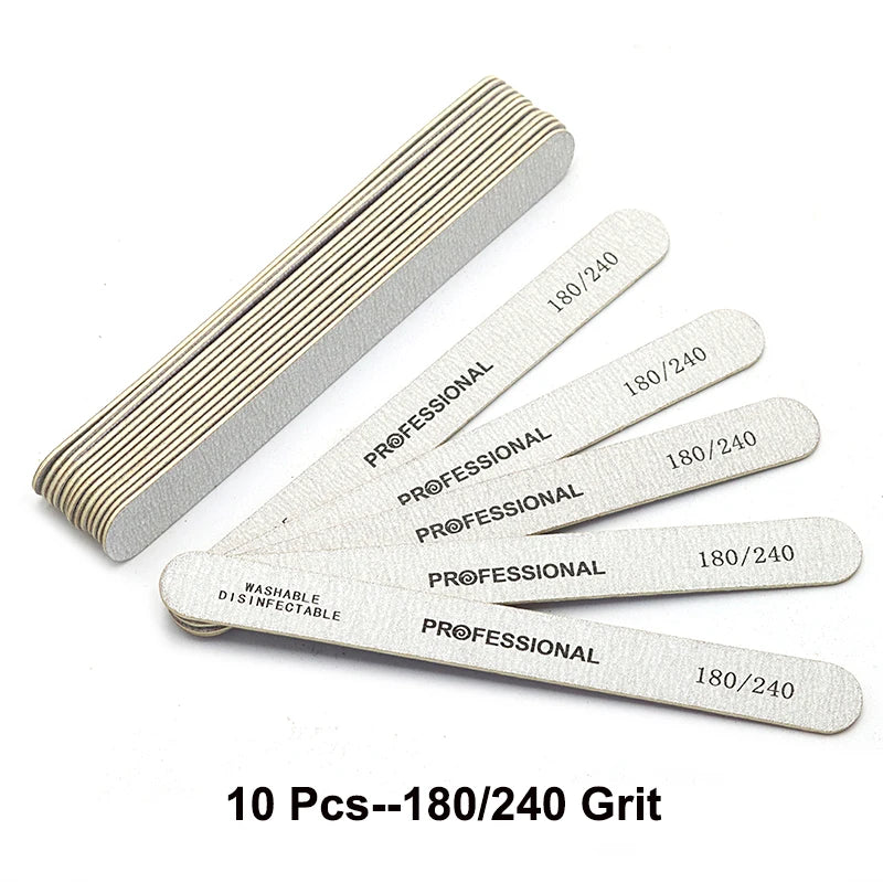 VitaCare™ ProBuffer Double-Sided Wooden Nail Files (10-Pack)