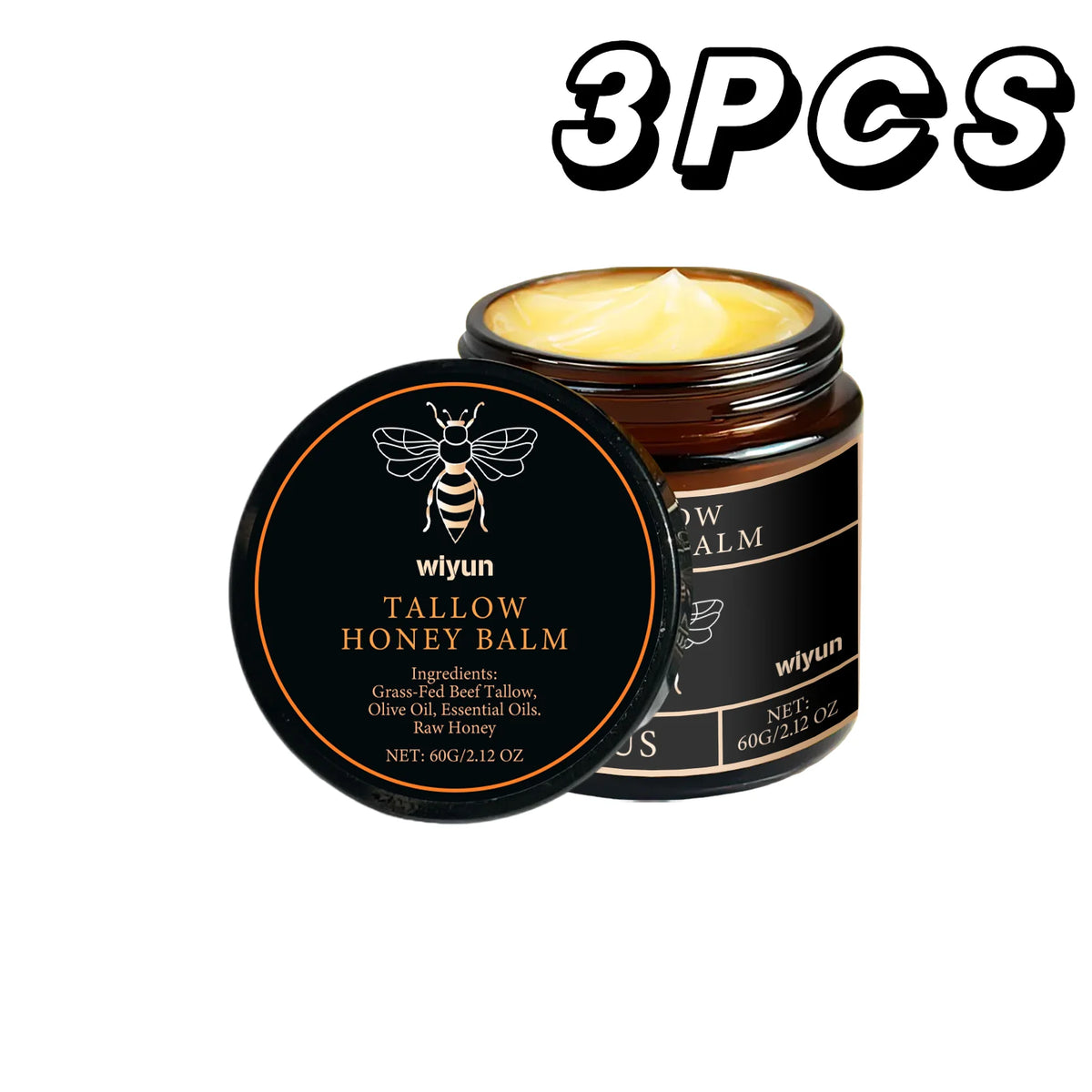 Tallow Honey Cream Glow Hydrating Skin Improve Elasticity Soft Bleaching Improve Dullness Firming Face Body Moisturizer Lotion – Ansicht 10