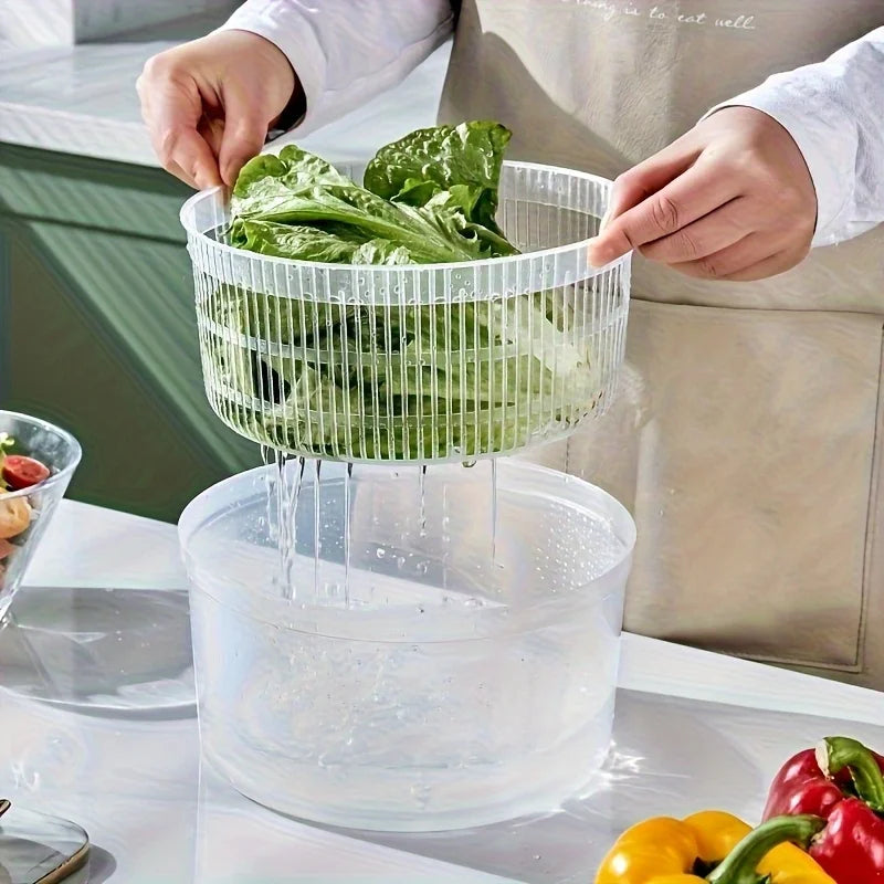 Salatschleuder manuell mit Sieb – Ansicht 5