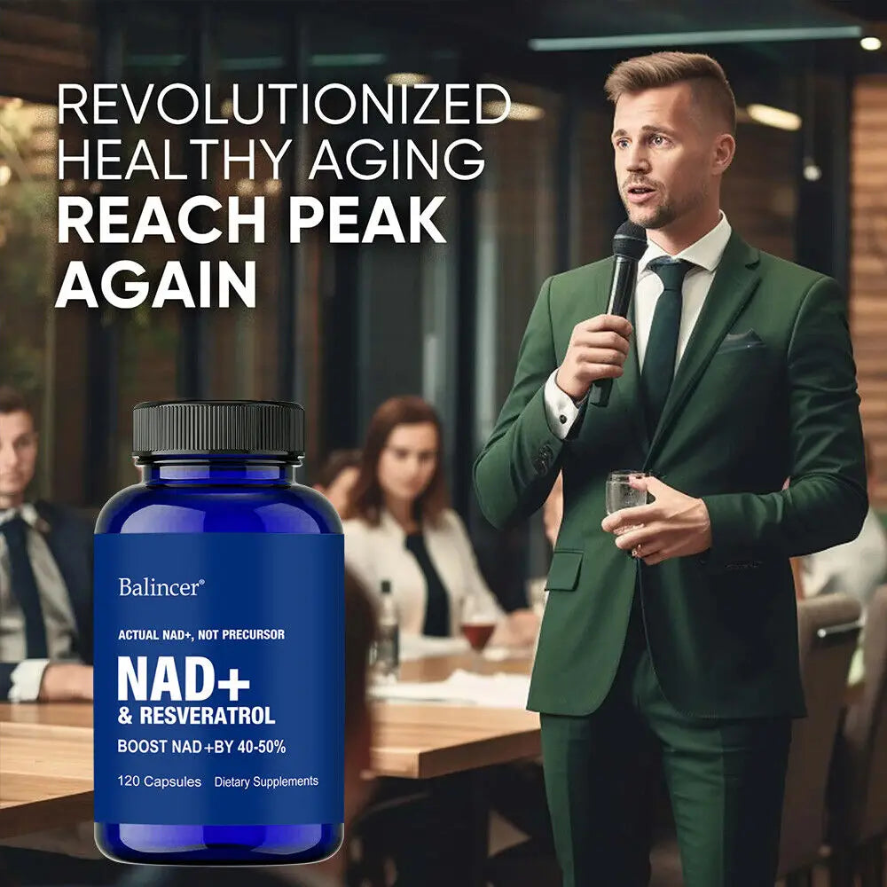 NAD+ Kapseln mit Resveratrol und Vitamin B3 – Ansicht 4