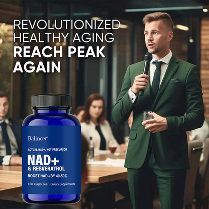 NAD+ Kapseln mit Resveratrol und Vitamin B3 – Ansicht 4