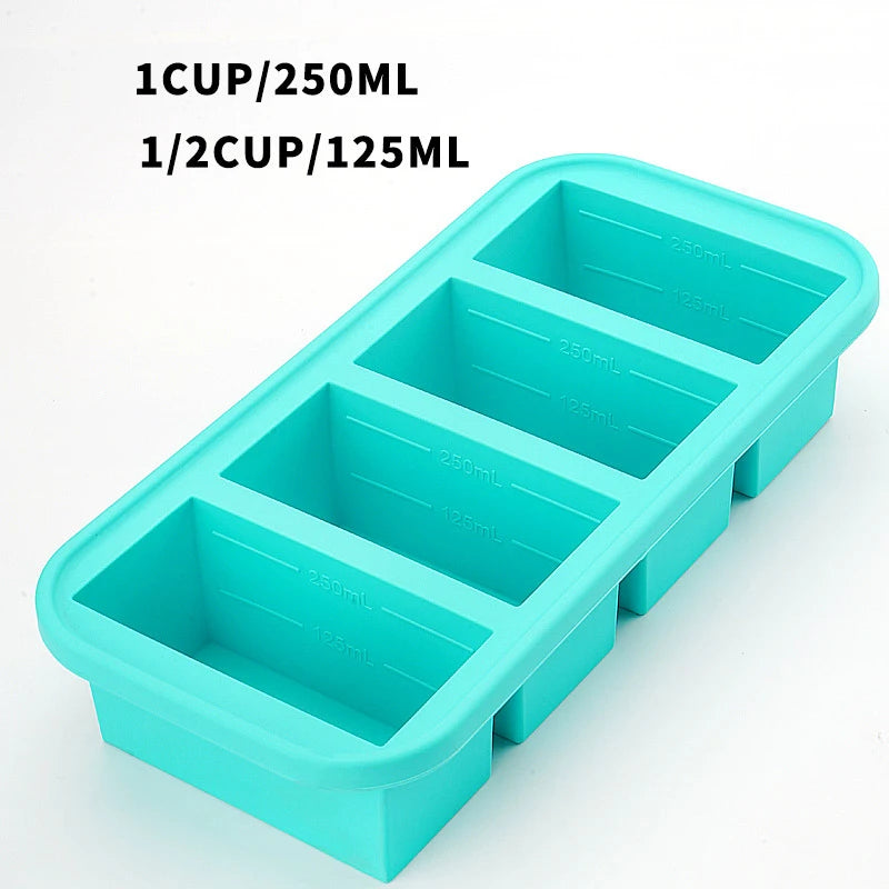 Gefrierform aus Silikon mit Deckel für Portionen – Ansicht 15