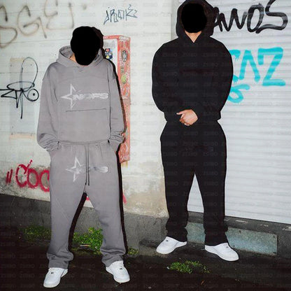 Vital™ StreetCore Oversized Letter-Embroidered Y2K Hoodie
