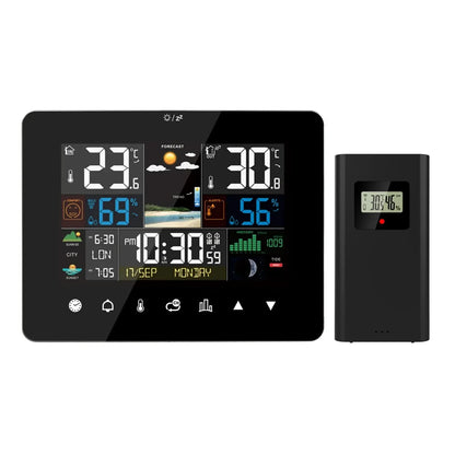Wetterstation mit Wecker, Thermometer und Hygrometer – Ansicht 7