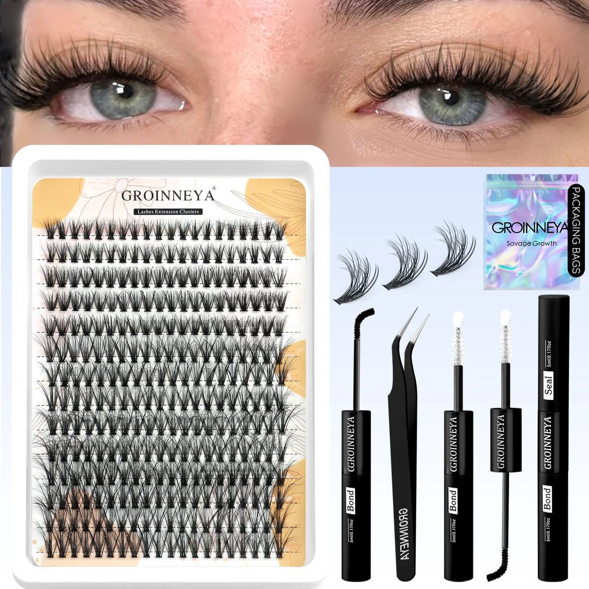 VitaCare™ LashPro DIY Salon-Grade Cluster Eyelash Extension Kit