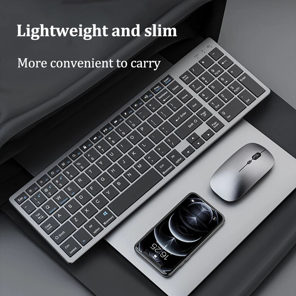 Tastatur kabellos mit Bluetooth und 2,4 GHz 102 Tasten – Ansicht 5