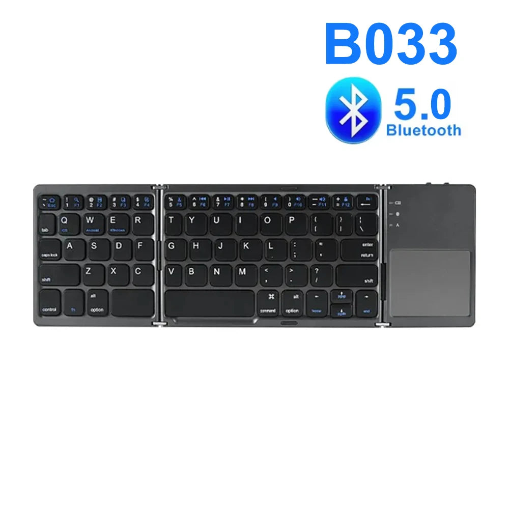 Bluetooth-Tastatur faltbar mit Touchpad – Ansicht 7