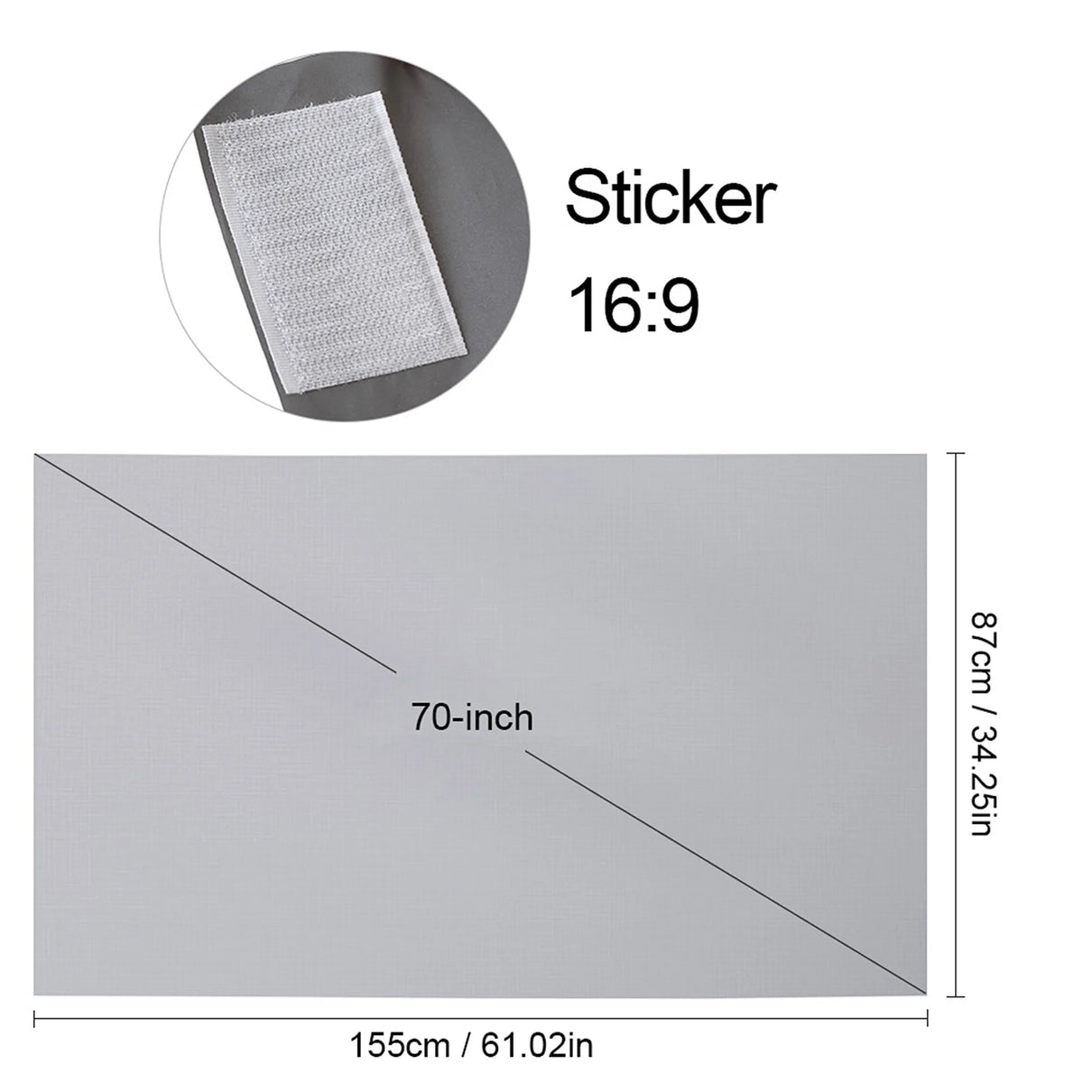 VitaHome™ CineView Pro Portable Anti-Light Projection Screen