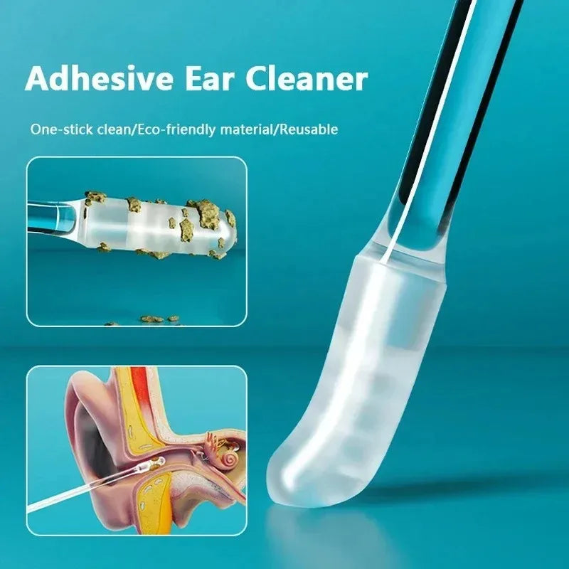 Reusable Gentle Silicone Earwax Removal Sticks (24pcs)