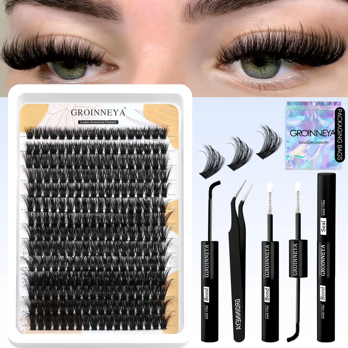VitaCare™ LashPro DIY Salon-Grade Cluster Eyelash Extension Kit