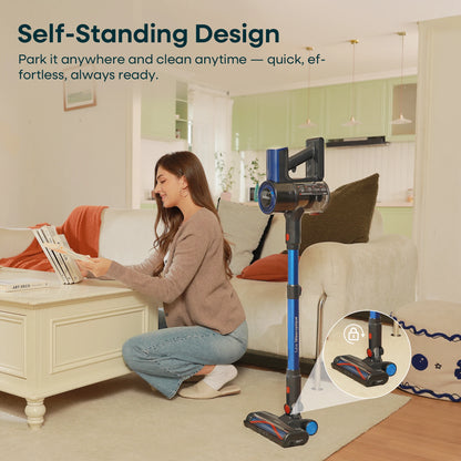 Erabros EV2 450W 55kpa Cordless Vacuum Cleaner High Suction Power Handheld Smart Home Cleaner Capacity LED Display Floor Carpet – Ansicht 4