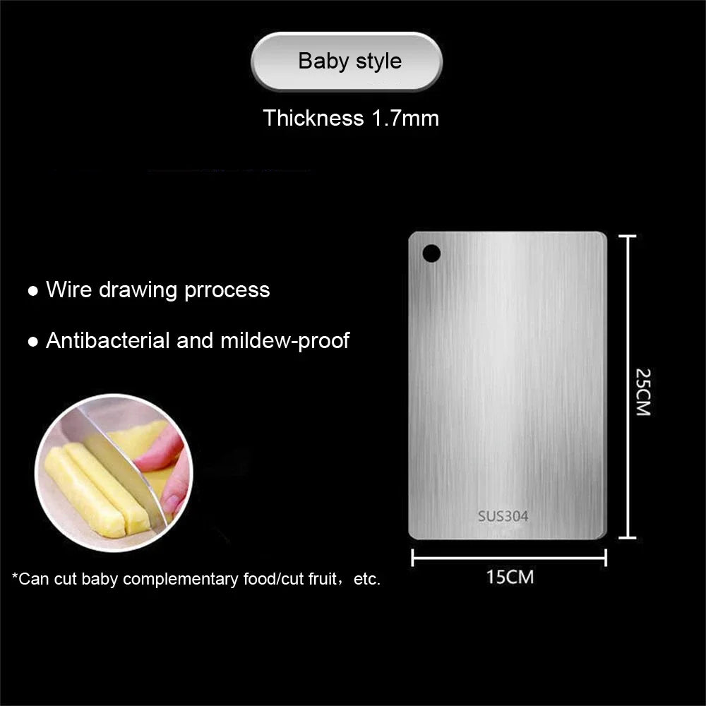VitaHome™ ChefMaster Dual-Sided 316 Stainless Steel Chopping Board