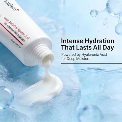 Koriderm All-In-One Time Reversal Cream - Cica+Hyaluronic Acid Deep Hydration Firming & Lifting Reduces Wrinkle Skin Moisturizer