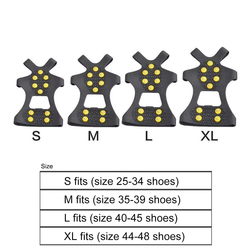 Outdoor Snow Claw Shoe Covers for Men and Women 10 Teeth Rock Climbing Crampons Non-Slip Climbing Cleats Hiking Accessories – Ansicht 3