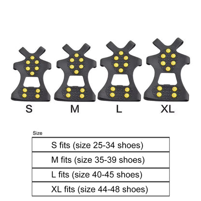 Outdoor Snow Claw Shoe Covers for Men and Women 10 Teeth Rock Climbing Crampons Non-Slip Climbing Cleats Hiking Accessories – Ansicht 3