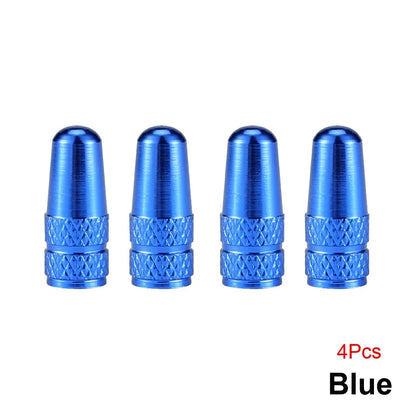4PCS Aluminum Alloy Presta Valve Caps For Road MTB Track Racing Bike Tires French Valve Wheel Tube Covers – Ansicht 8