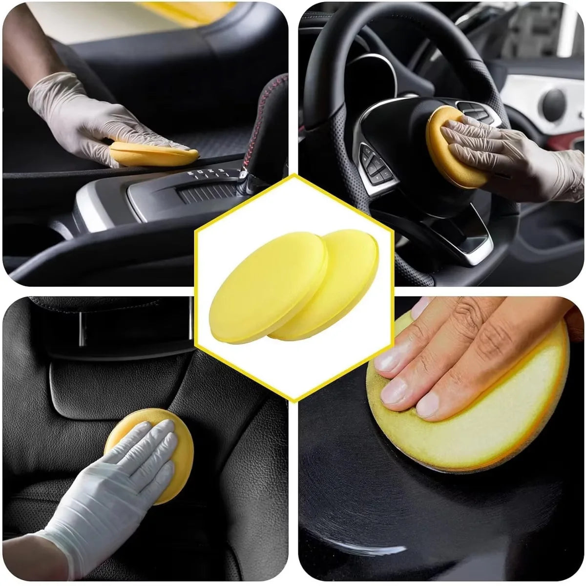 VitaHome™ ProShine Car Polishing & Waxing Sponge Pads