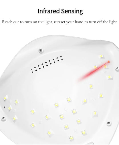 Nagellampe LED-UV mit 4 Timern und Sensor – Ansicht 3