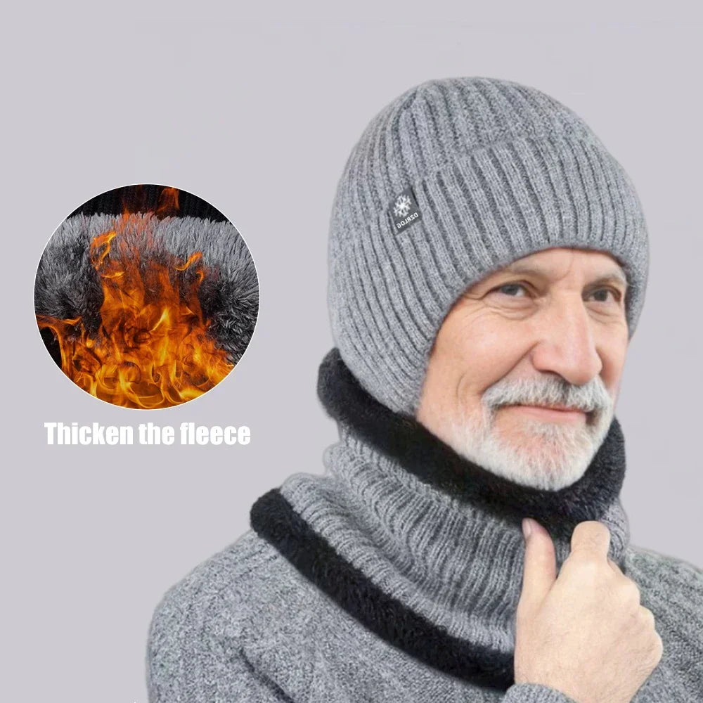 Wintermütze Herren mit Ohrenklappen und Fellfutter – Ansicht 3