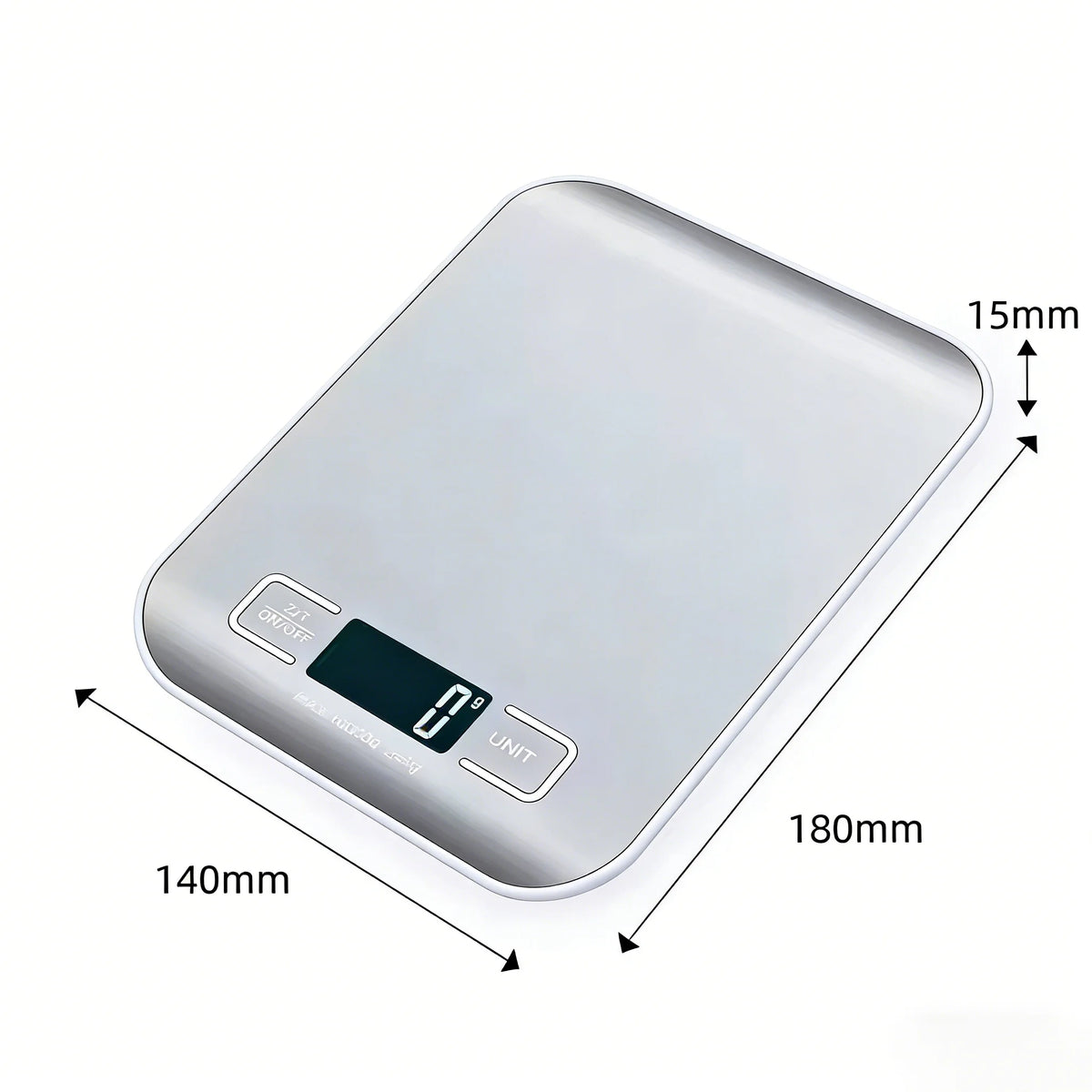 VitaHome™ PrecisionChef Digital Stainless Steel Kitchen Scale – Ansicht 6
