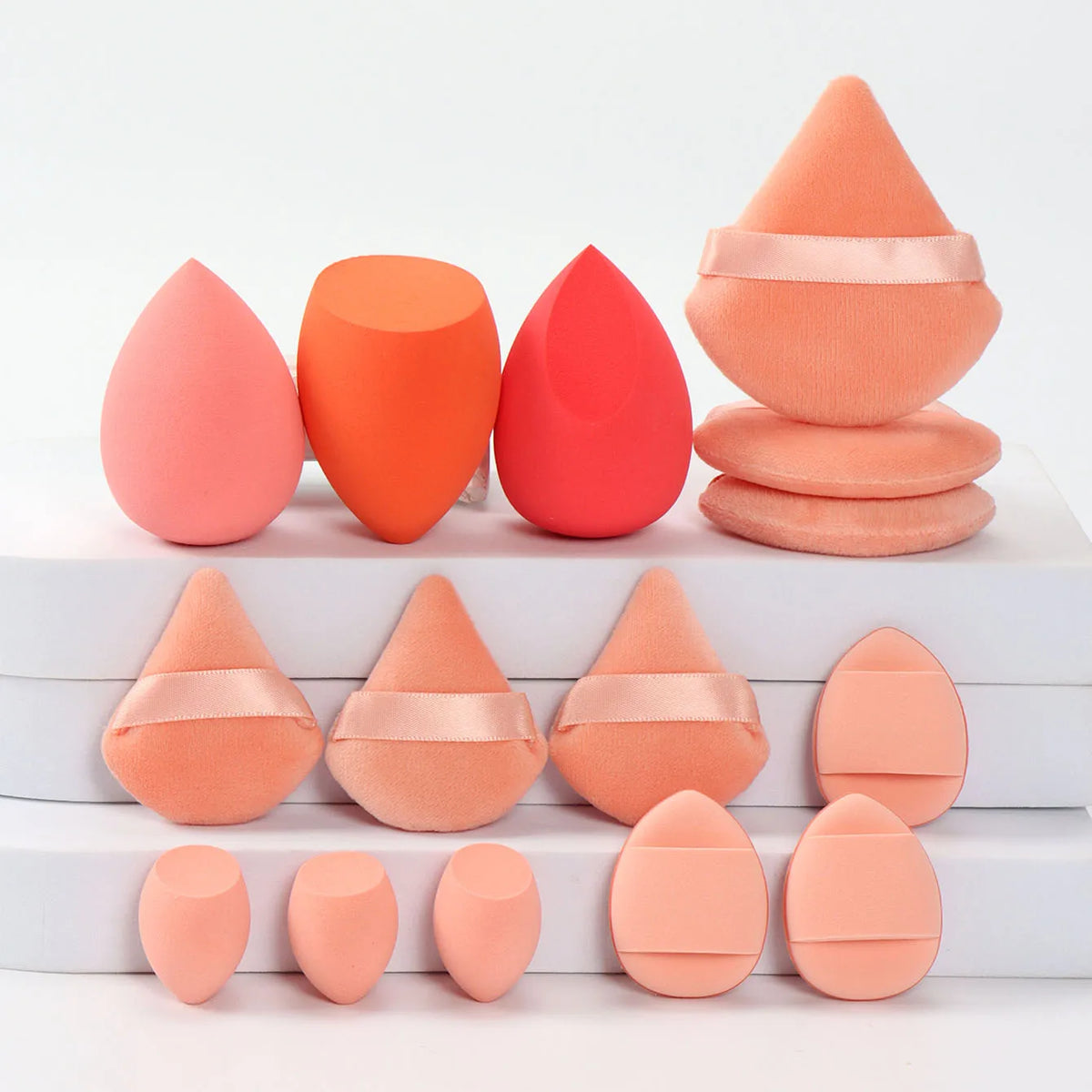 Vita 15-Piece Professional Makeup Sponge & Powder Puff Combo