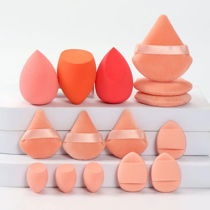 Vita 15-Piece Professional Makeup Sponge & Powder Puff Combo