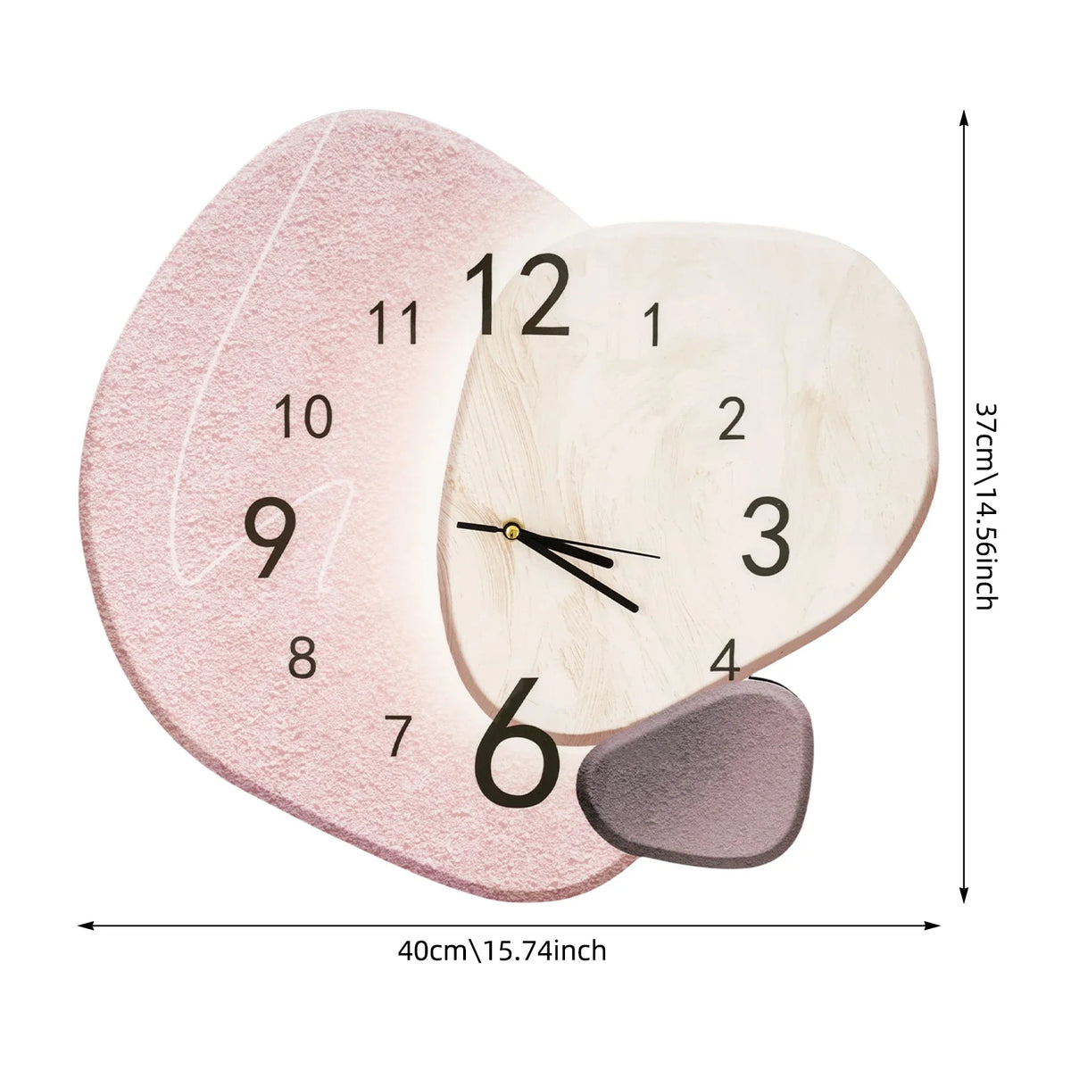 Wanduhr modern im Mid-Century-Stil mit Quarzwerk – Ansicht 9