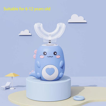 BALASHOV Kids U-Shaped Electric Silicone Sonic Toothbrush