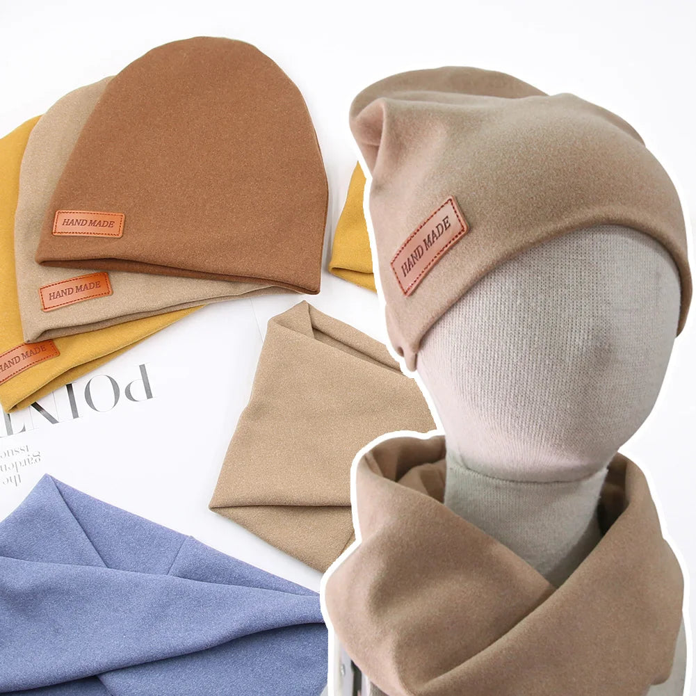 VitaHome™ CashmereKnit Baby Turban Hat & Scarf Set