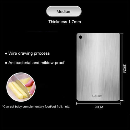 VitaHome™ ChefMaster Dual-Sided 316 Stainless Steel Chopping Board