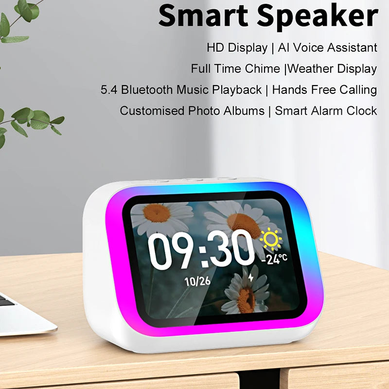 Wecker mit Bluetooth-Lautsprecher und Nachtlicht – Ansicht 2