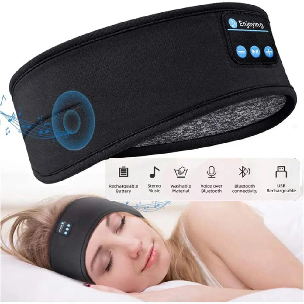 Vital™ 2-in-1 Bluetooth Sleep Headset & Sports Headband | Wireless Music Eye Mask