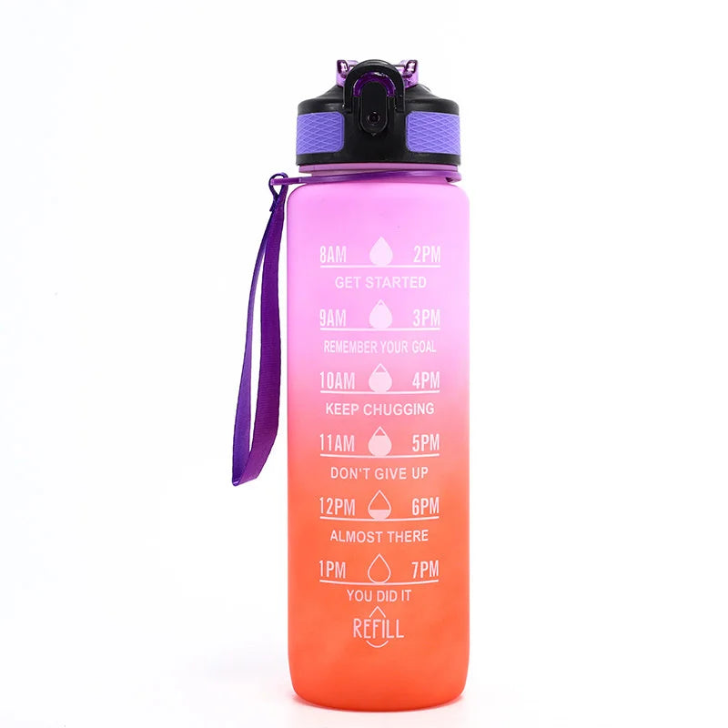 Trinkflasche mit Strohhalm 1 l und 2 l – Ansicht 9