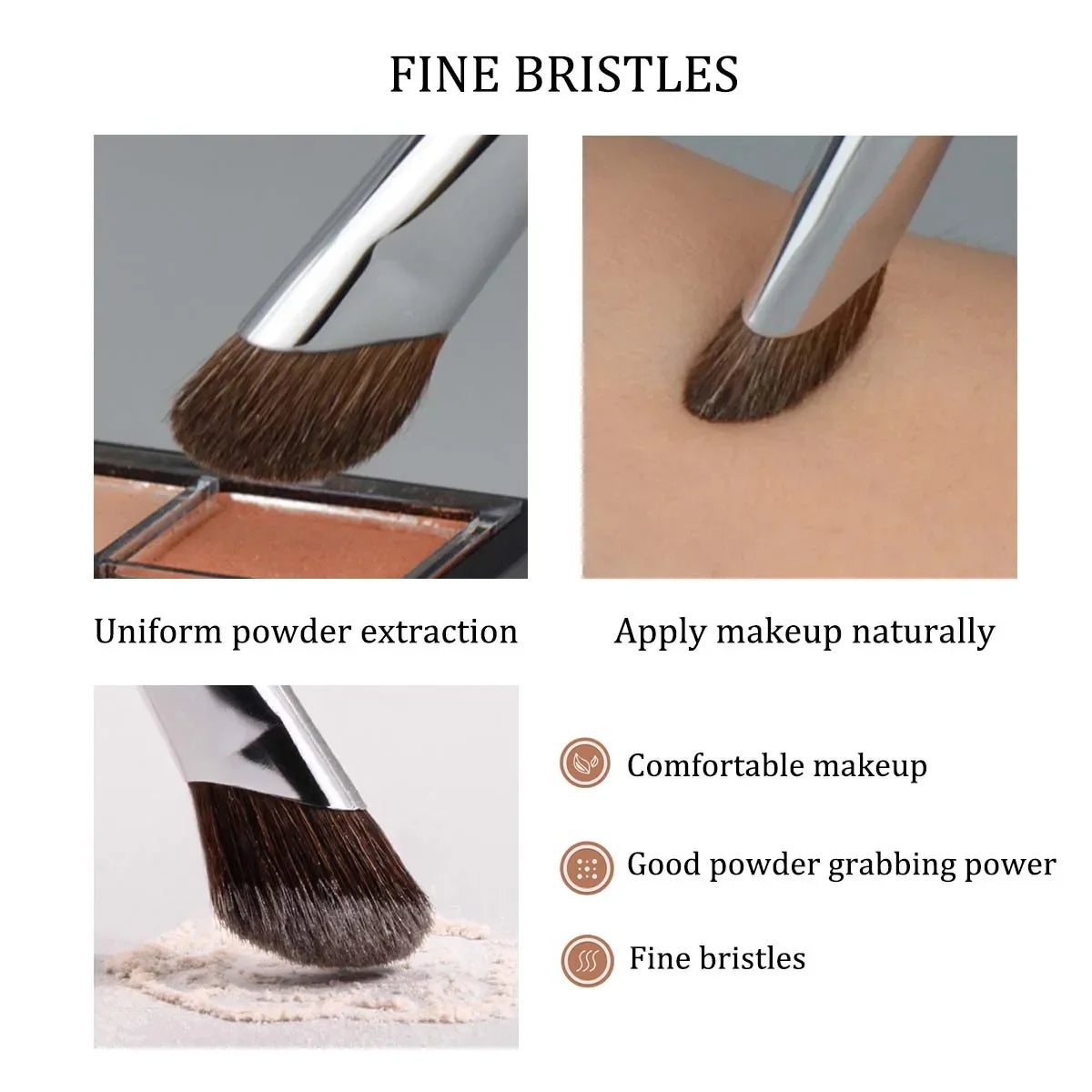 Vital™ 3D Precision Nose Contour & Highlighter Makeup Brush | Soft Synthetic Blending Tool