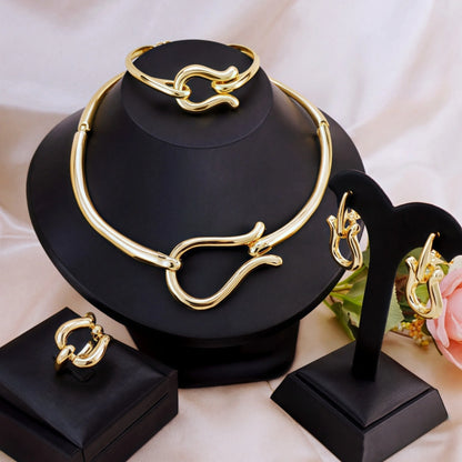 Schmuckset in Goldoptik – Ansicht 2
